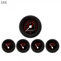 5 Ga. Set SAE Ghost Flame Black Rd Flame, White Mod Nedl, Black Rngs~ Kit DIY - Part Number: GAR286ZEXQACCD