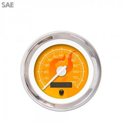 Speedo Ga. - SAE Ghost Flame Or, Wht Mod Nedl, Chrome Trm Rings Style Kit DIY - Part Number: GAR287ZEXHABCD