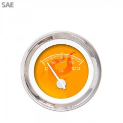 Oil Pres Ga. - SAE Ghost Flame Or, Wht Mod Nedl, Chrome Trm Rings~Style Kit DIY - Part Number: GAR287ZEXJABCD