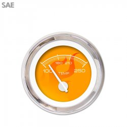 Water Temp Ga. - SAE Ghost Flame Or, Wht Mod Nedl, Chrom Trm Rings~Style Kit DIY - Part Number: GAR287ZEXLABCD