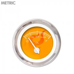 Oil Pres Ga. - Metric Ghost Flame Or, Wht Mod Nedl, Chrom Trm Rings~Style Kit - Part Number: GAR287ZMXJABCD