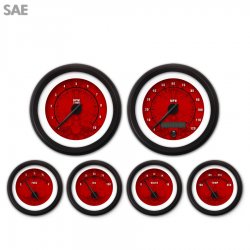 6 Ga. Set - SAE Tribal Rd, Black Mod Needles, Black Trim Rings Style Kit DIY - Part Number: GAR288ZEXRACCC
