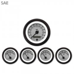 5 Ga. Set - SAE Tribal Grey, Black Mod Needles, Black Trim Rings Style Kit DIY - Part Number: GAR291ZEXQACCC