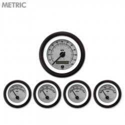 5 Ga. Set Metric Tribal Grey, Black Mod Needles, Black Trim Rings Style Kit DIY - Part Number: GAR291ZMXQACCC