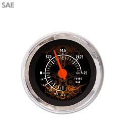 Turbo Ga. - SAE Tribal Black Or Accents, Or Mod Nedl, Chrom Trm Rings~Style Kit - Part Number: GAR293ZEXMABCH