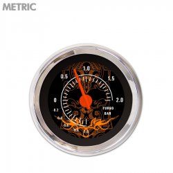 Turbo Ga. Metric Tribal Black Or Accents, Or Mod Nedl, Chrom Trm Rngs~ Kit DIY - Part Number: GAR293ZMXMABCH