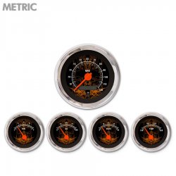 5 Ga. Set Metric Tribal Black Or Accents, Or Mod Nedl, Chrom Trm Rngs~ Kit DIY - Part Number: GAR293ZMXQABCH