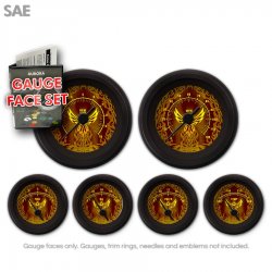 Gauge Face Set - SAE Phoenix Series - Part Number: GARFE110