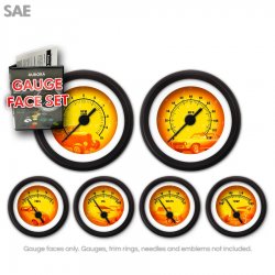 Gauge Face Set - SAE Puma 5 Series - Part Number: GARFE111