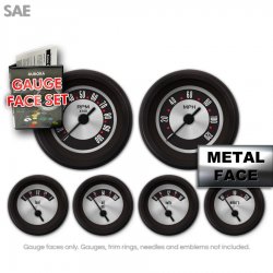 Gauge Face Set - SAE American Retro Rodder IIII - Part Number: GARFE139