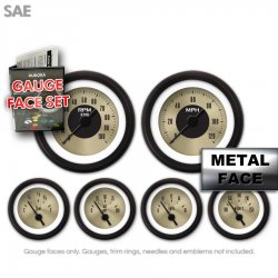 Gauge Face Set - SAE American Classic Gold - Part Number: GARFE3