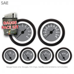 Gauge Face Set - SAE Marker Gray - Part Number: GARFE34