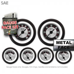 Gauge Face Set - SAE American Retro Rodder - Part Number: GARFE4