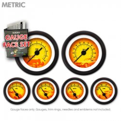 Gauge Face Set - Metric Puma 5 Series - Part Number: GARFM111