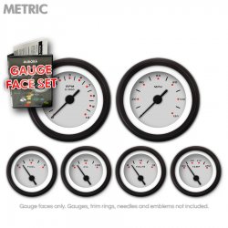 Gauge Face Set - Metric Pegged Ash - Part Number: GARFM54