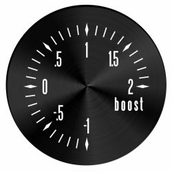 American Classic Series Turbo Boost Black Face - Part Number: AURGF02S3B