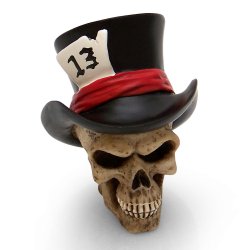 13 Hatter Skull Custom Shift Knob and Topper - Part Number: ASCSN06008