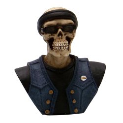 EZ Rider Biker Skeleton Custom Shift Knob - Part Number: ASCSN06019