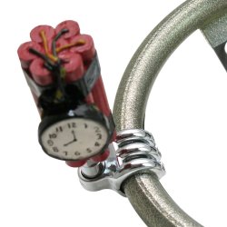 TicBom Bomb with Clock Suicide Brody Knob - Part Number: ASCBN00012