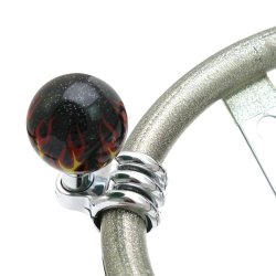 Black Flame Custom Brody Knob Opaque with metal flake - Part Number: ASCBN11002