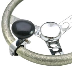 Black Retro Series Adjustable Suicide Brody Knob Opaque - Part Number: ASCBA10002