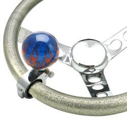 Blue Flame Adjustable Suicide Brody Knob Translucent with Metal Flake - Part Number: ASCBA11007