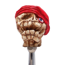 Frank-o-Pirate Skull Custom Shift Knob - Part Number: ASCSN00009