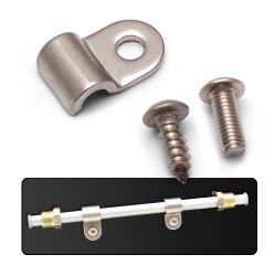 5/8 Stainless Steel Single Line Clamps - Pack of 12 - Part Number: KICLC3625