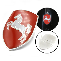 VW Coat of Arms of Lower Saxony (Niedersachsen) Hood Badge Crest - Part Number: VPAHC013