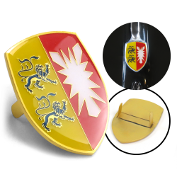 VW Coat of Arms of Schleswig-Holstein Hood Badge Crest - Part Number: VPAHC019