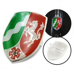 VW Coat of Arms of North Rhine-Westphalia (Nordrhein-Westfalen) Hood Badge Crest - Part Number: VPAHC014