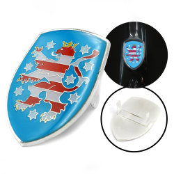 VW Coat of Arms of Freistaat Thuringen Hood Badge Crest - Part Number: VPAHC020