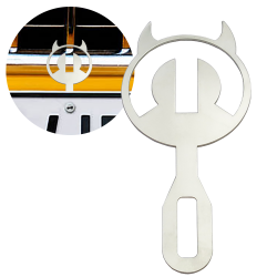 Mopar Stainless Steel Chromed License Plate Topper - Part Number: VPALPT021