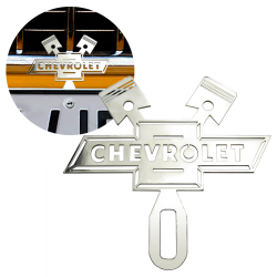 Chevrolet Stainless Steel Chromed License Plate Topper - Part Number: VPALPT019