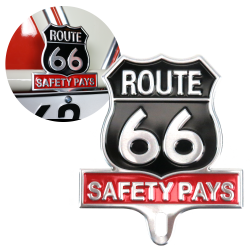 Route 66 License Plate Topper - Part Number: VPALPT010