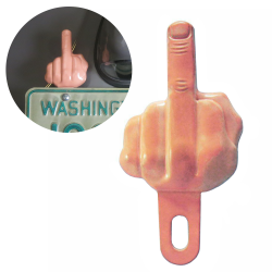 Middle Finger License Plate Topper - Part Number: VPALPT004