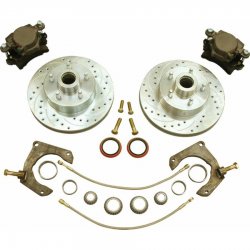 1965-1970 Chevy Full Size Big Brake Conversion Kit With Drop Spindles 5 x 4.75” - Part Number: HEXBK30