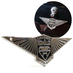 Volkswagen Hebmuller VW Body Badge Emblem Plate - Black - Part Number: VPAE09