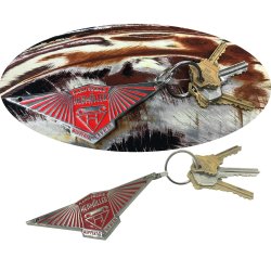 Volkswagen Hebmuller VW KeyChain - Red - Part Number: VPAKCA6