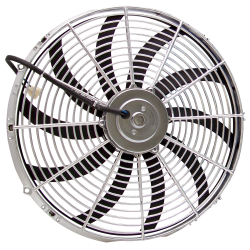 Chrome S-Blade Radiator Cooling Fans - Part Number: 10015463