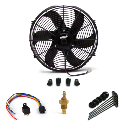 Super Cool Pack 10" S Blade Fan, Fixed Temp Switch & Harness - Part Number: ZIRZFK110Y1