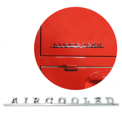 VW AirCooled Script Emblem Badge for Volkswagen Bug Beetle Bus Ghia Thing T3 T4 - Part Number: VPAE18