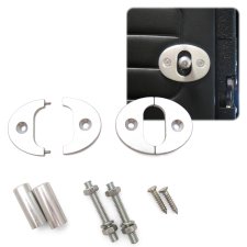 Billet Knob Set With Plates For Bear Claw Latches - Part Number: AUTBCKNOB