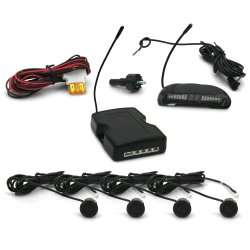 Autoloc EZ Front and Rear 8 Sensor Back Up Sensor System with LCD Display - Part Number: AUTBS8D