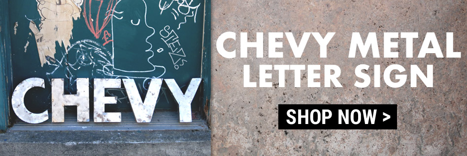 Chevy Trifive Metal Letters