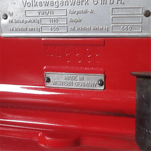 Made in Western Germany Data Plate